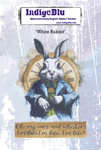 White Rabbit A6 Red Rubber Stamp